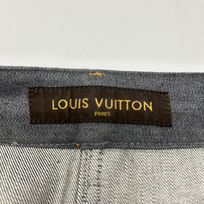 LOUIS VUITTON ルイヴィトン RW141W シルク混 デニム ミニスカート スカート