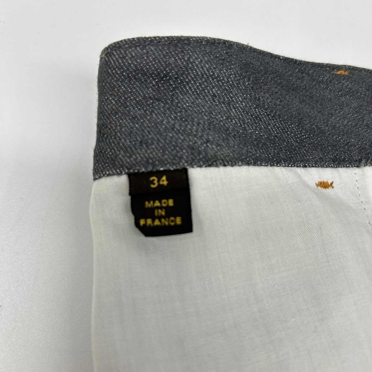 LOUIS VUITTON ルイヴィトン RW141W シルク混 デニム ミニスカート スカート