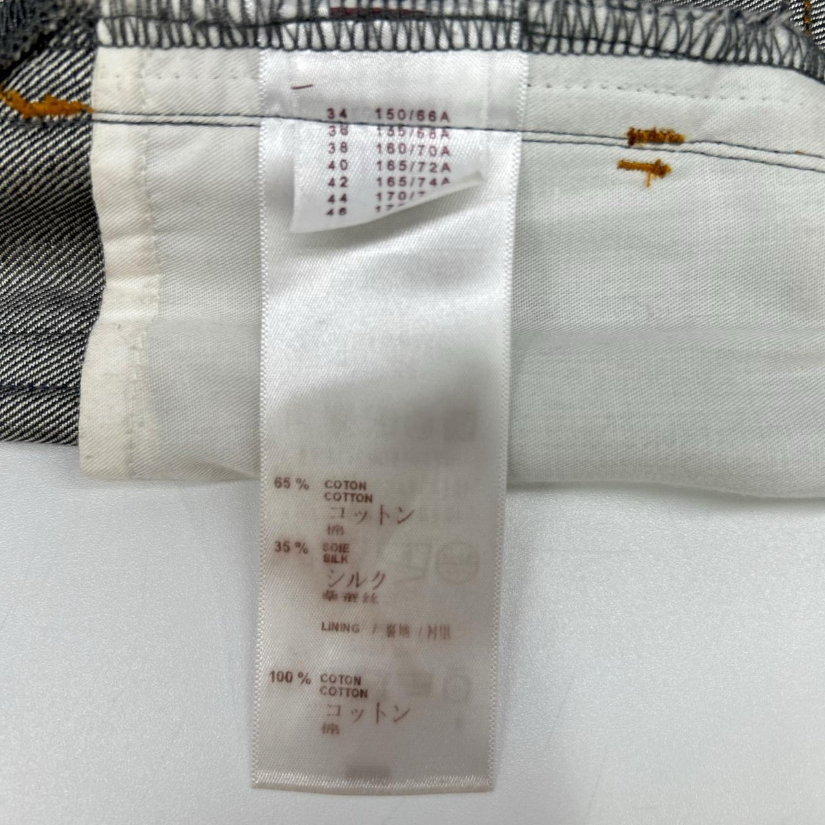LOUIS VUITTON ルイヴィトン RW141W シルク混 デニム ミニスカート スカート