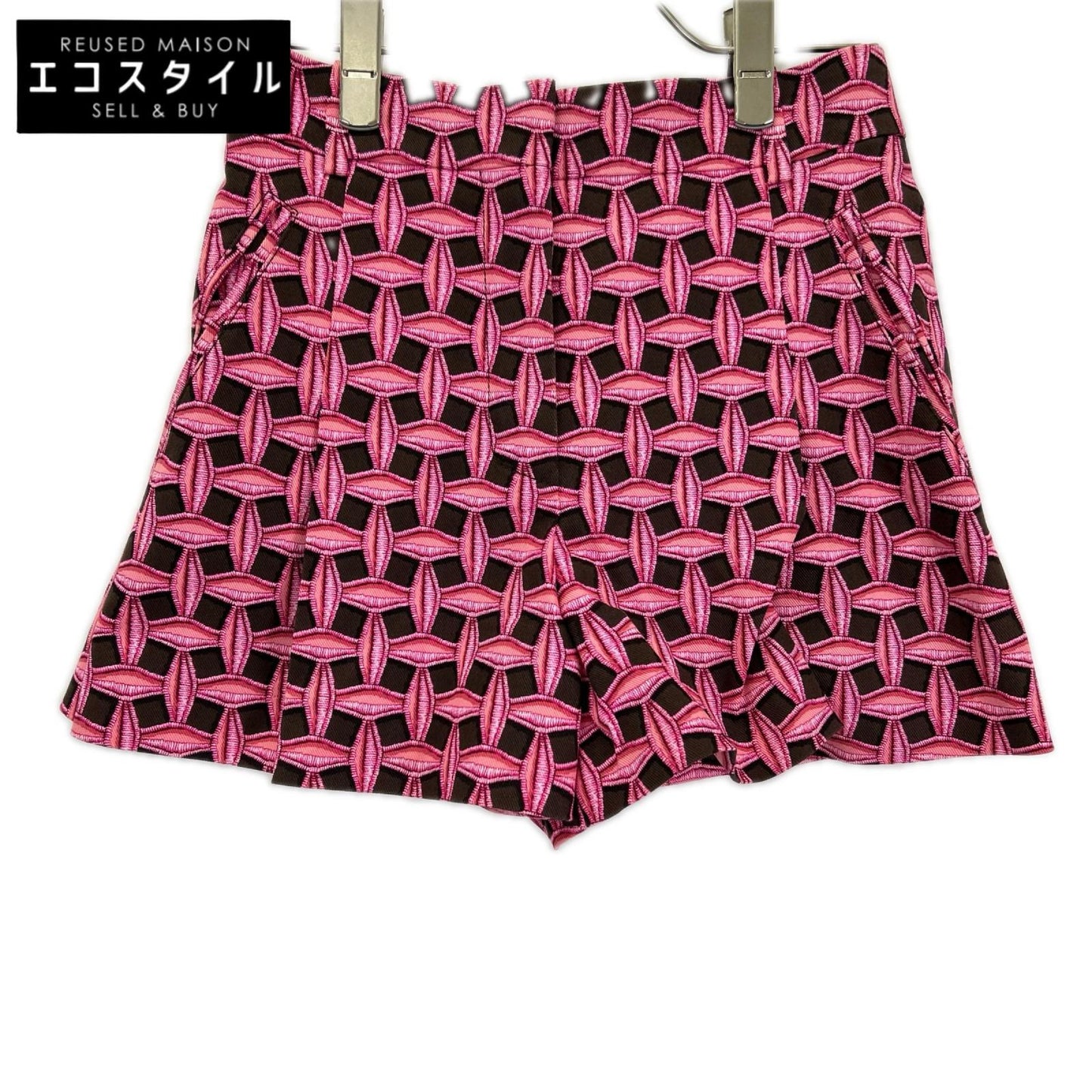 LOUIS VUITTON ルイヴィトン RW131W ピンク 総プリント ストレッチ ショーツ ボトムス