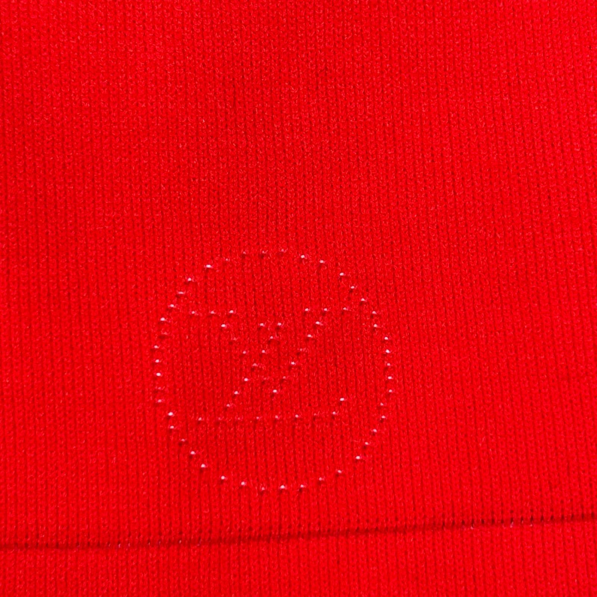 LOUIS VUITTON ルイヴィトン RW151W Red LV Circle Embroidered Sleeveless Rib-Knit Dress Dress