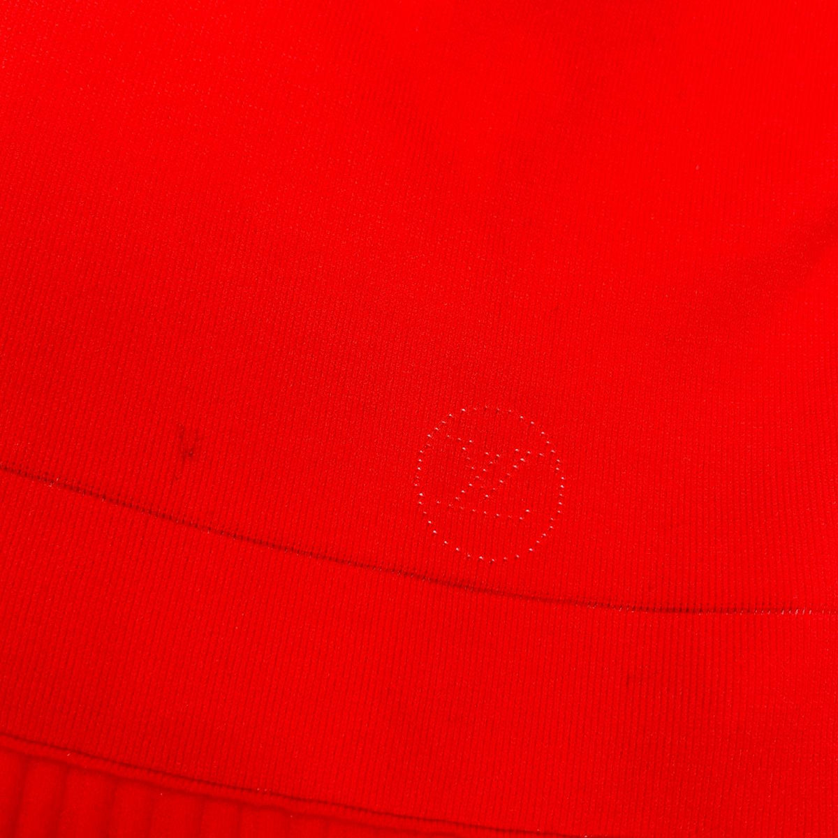 LOUIS VUITTON ルイヴィトン RW151W Red LV Circle Embroidered Sleeveless Rib-Knit Dress Dress