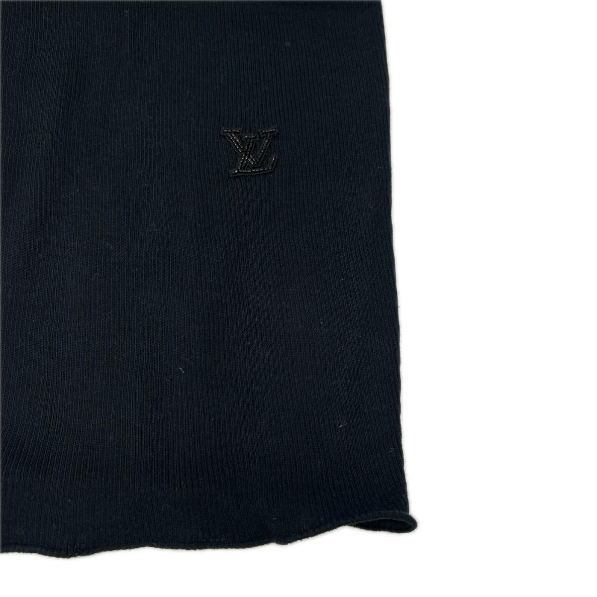 LOUIS VUITTON ルイヴィトン RW142W LV ビーズ刺繍 ネイビー ノースリーブカットソー トップス