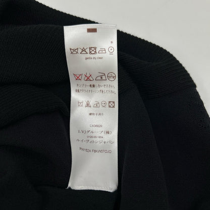 LOUIS VUITTON ルイヴィトン RW152A ブラック ノースリーブリブカットソー トップス