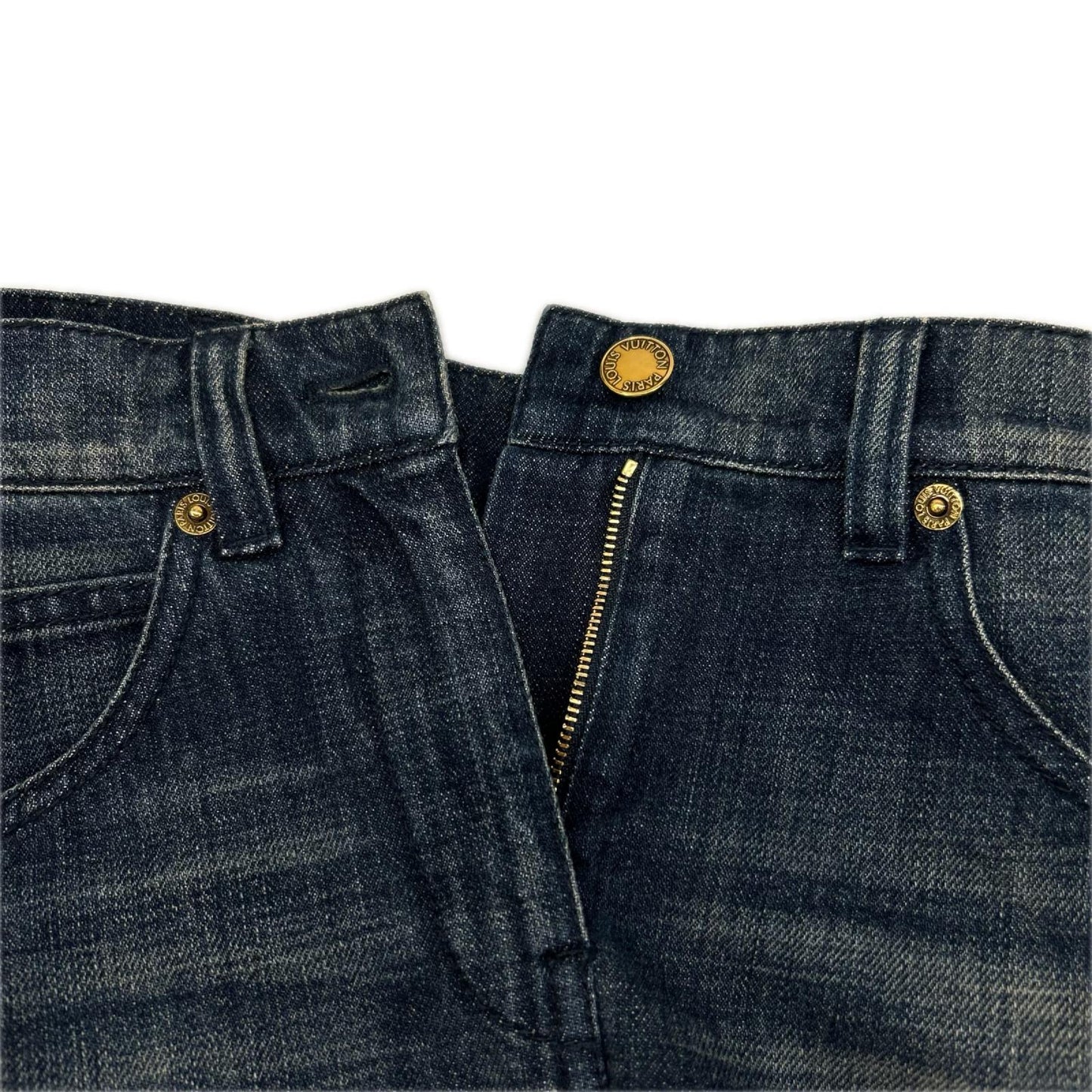 LOUIS VUITTON ルイヴィトン RW131W スウェットドッキングデニムスカート スカート