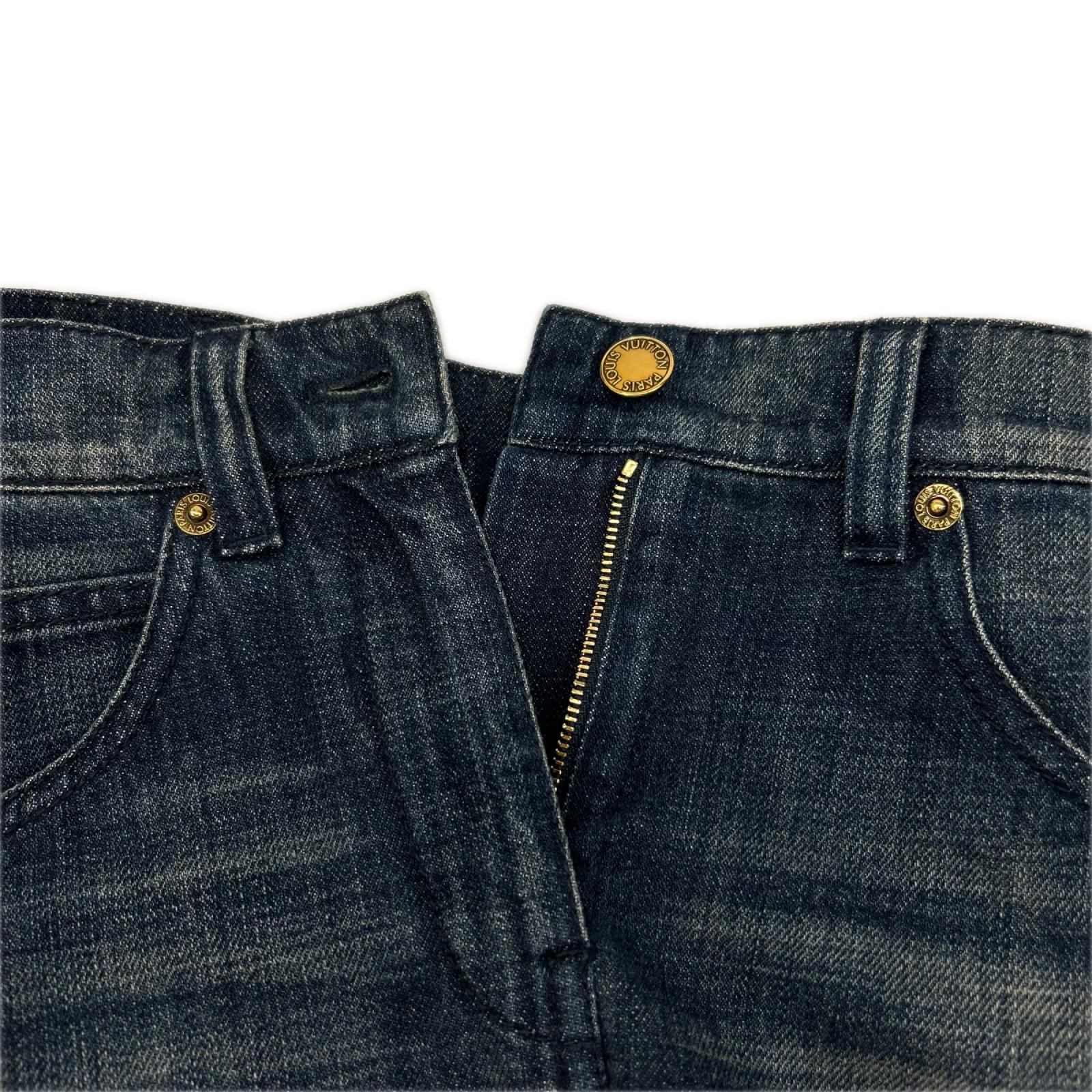 LOUIS VUITTON ルイヴィトン RW131W スウェットドッキングデニムスカート スカート