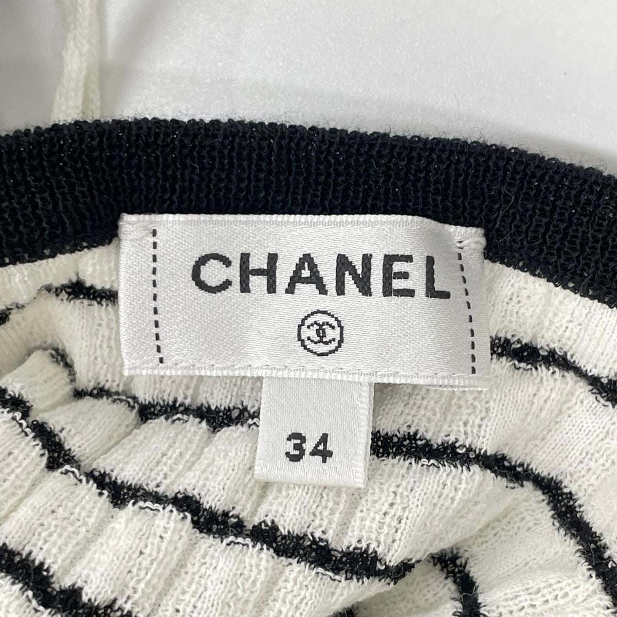 CHANEL シャネル P76859 ココマーク ボーダー ノースリーブワンピース ワンピース