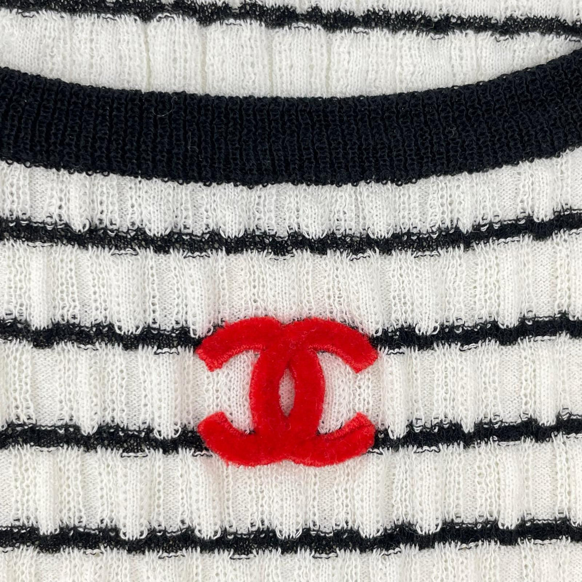 CHANEL シャネル P76859 ココマーク ボーダー ノースリーブワンピース ワンピース
