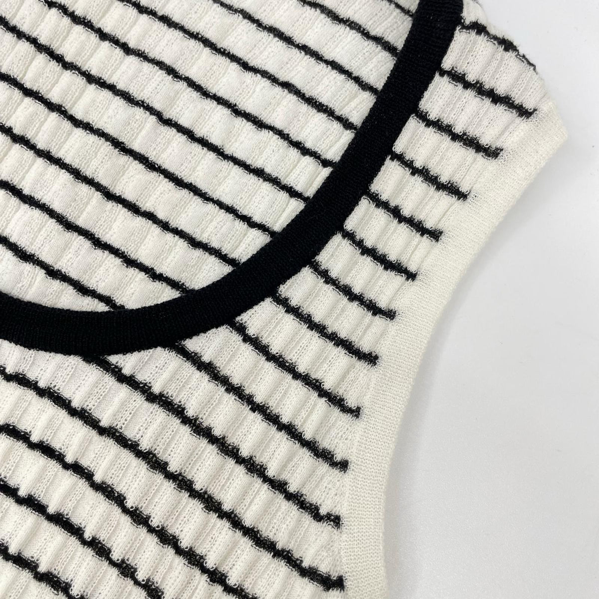 CHANEL シャネル P76859 ココマーク ボーダー ノースリーブワンピース ワンピース