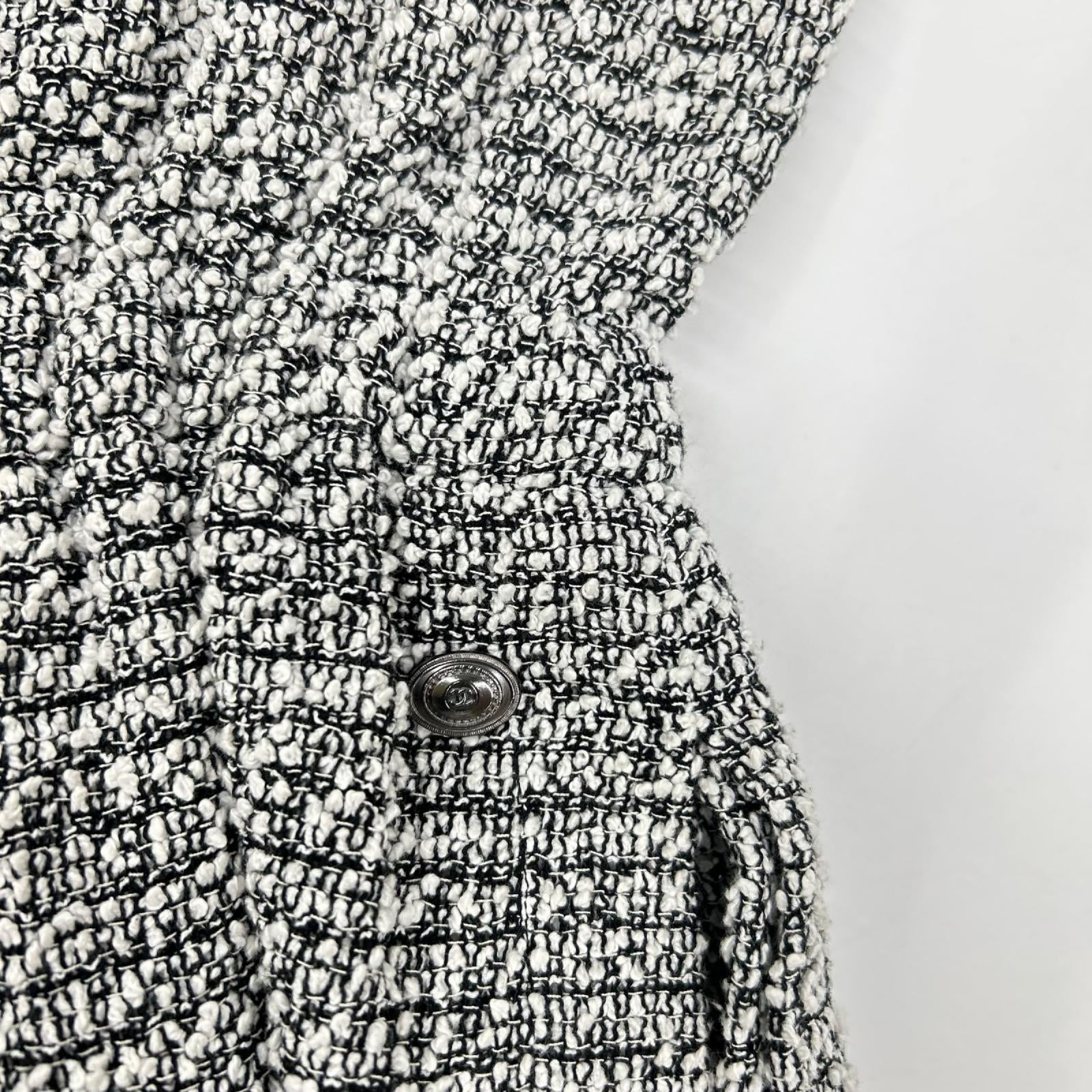CHANEL シャネル P47714 ココマーク ツイードキャミトップス トップス