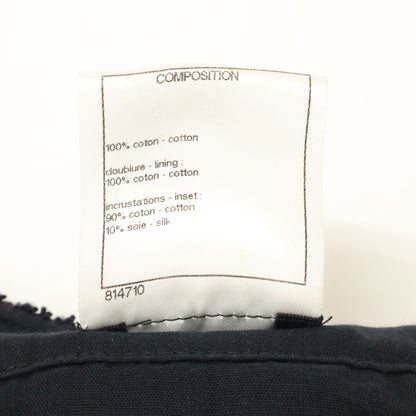 CHANEL シャネル 【美品】P51115W05629 ウエストリボンベルト フラワー メッシュ ニット ワンピース