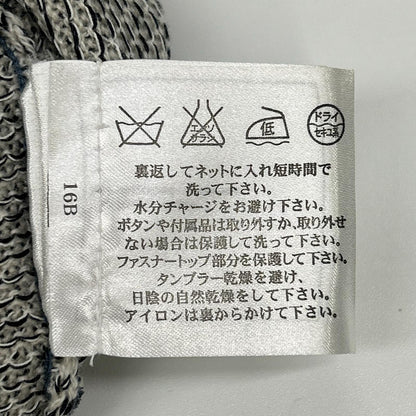 CHANEL シャネル P51186 ブルー カシミヤ×コットン ノースリーブニット トップス