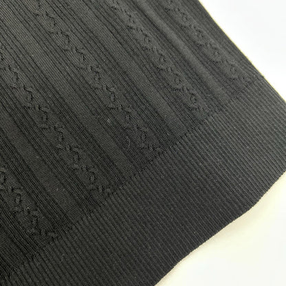 CHANEL シャネル P47978 ブラック ココマーク ノースリーブリブニット トップス