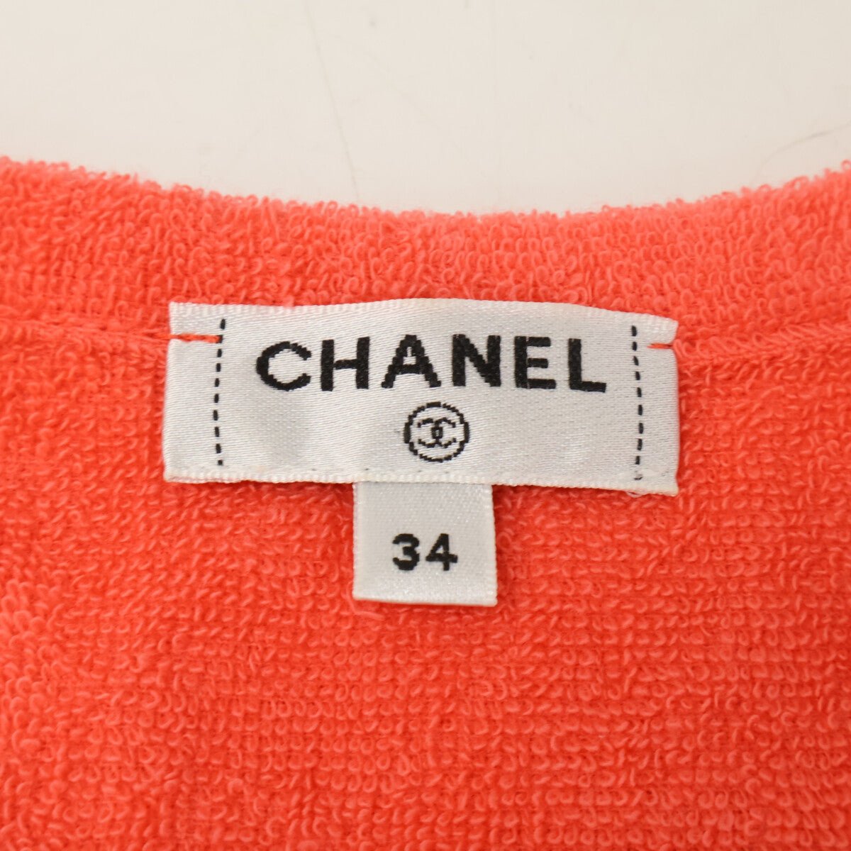 CHANEL シャネル P64415V46620 ココマークボタン パイル ノースリーブ ワンピース
