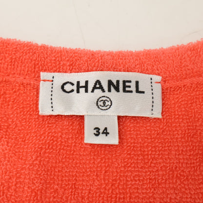 CHANEL シャネル P64415V46620 ココマークボタン パイル ノースリーブ ワンピース