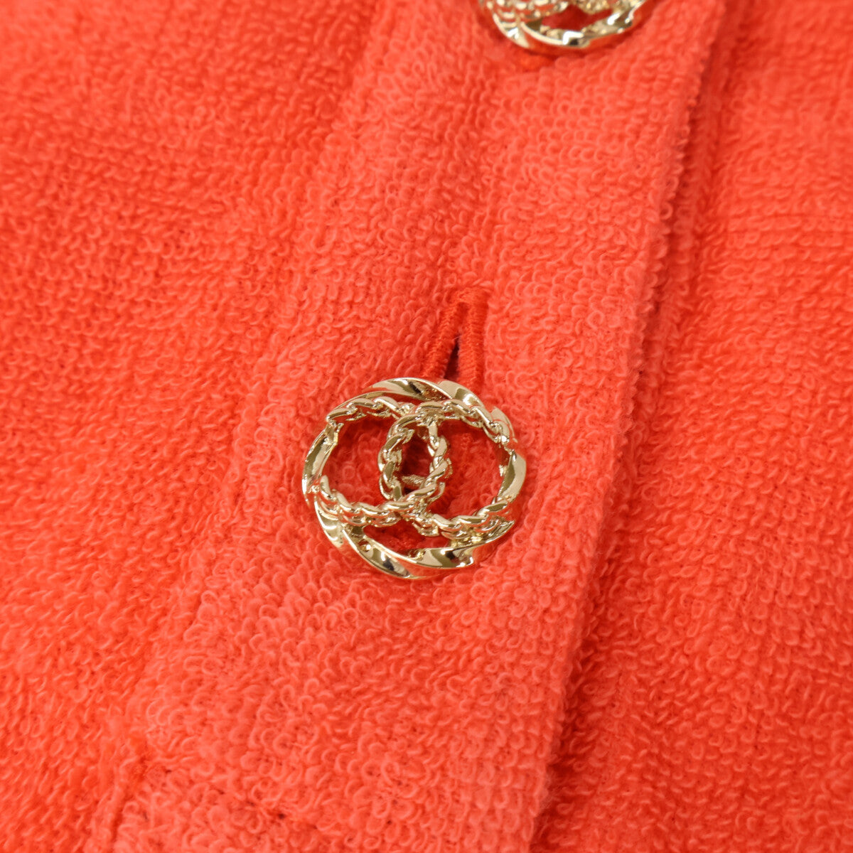 CHANEL シャネル P64415V46620 ココマークボタン パイル ノースリーブ ワンピース