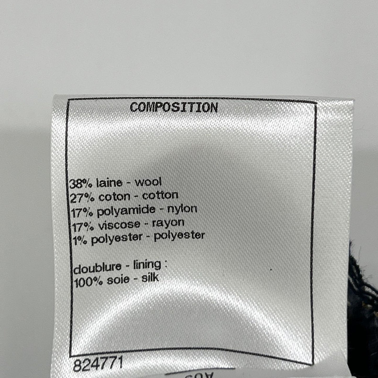 CHANEL シャネル P56045 ネイビーチェック ツイード キャミワンピ ワンピース