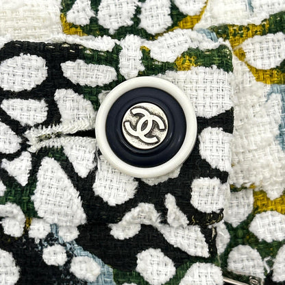 CHANEL シャネル P51515 ココマークボタン 総フラワーデザイン ショーツ ボトムス