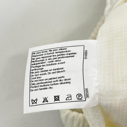 CHANEL シャネル P51312 ホワイト ココマークボタン キルティング ウエストゴム ナイロンショーツ ボトムス