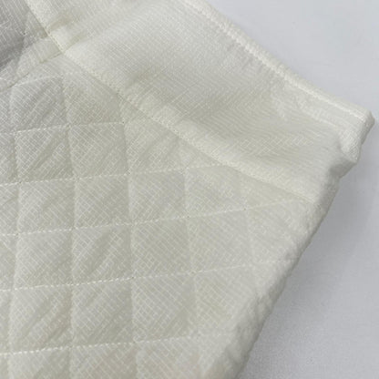CHANEL シャネル P51312 ホワイト ココマークボタン キルティング ウエストゴム ナイロンショーツ ボトムス