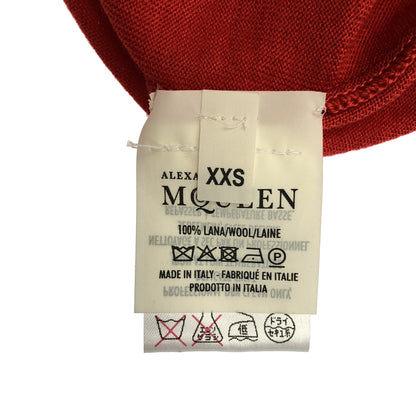 ALEXANDER McQUEEN アレキサンダーマックイーン オレンジ ハイゲージ ノースリーブコクーンニットワンピース トップス