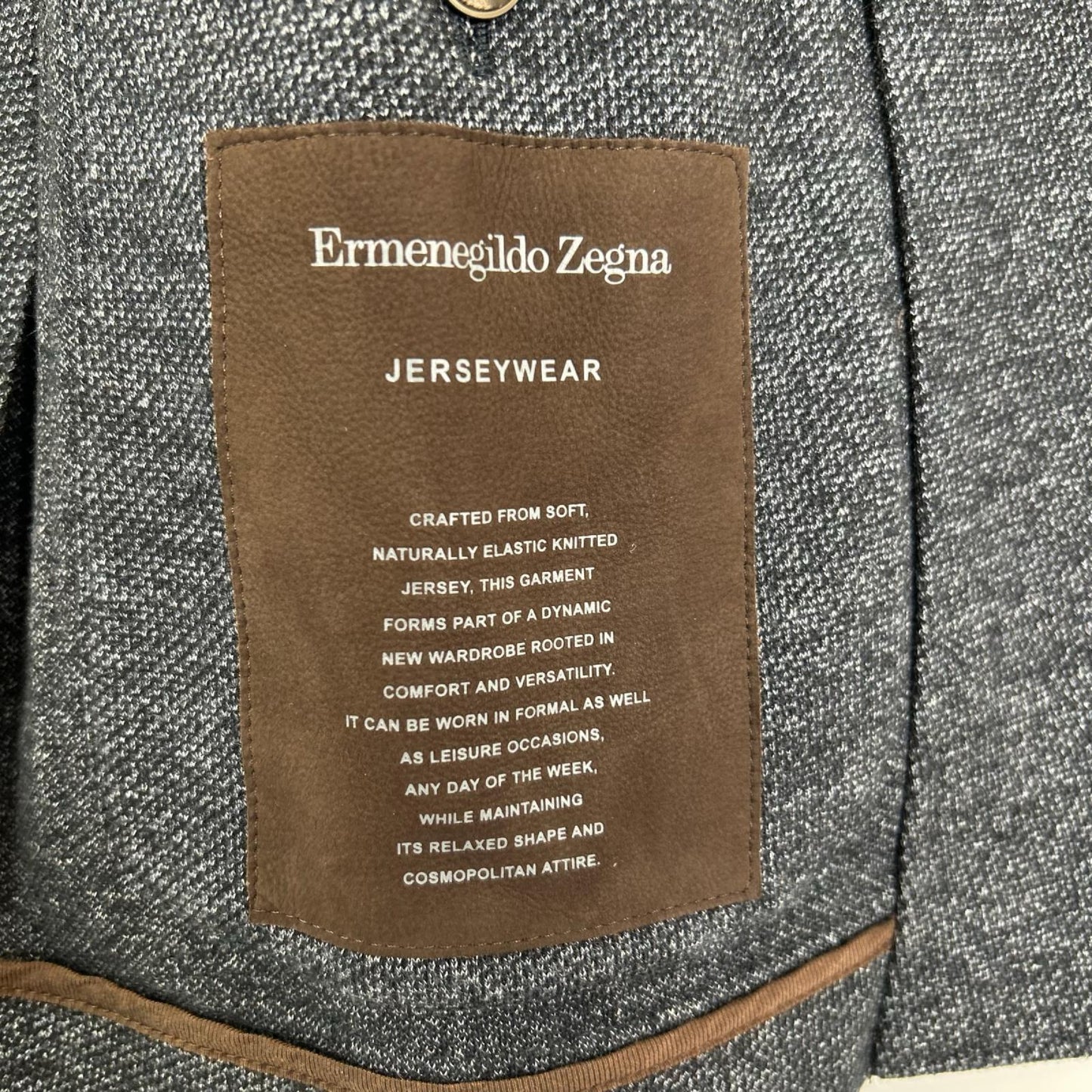 Ermenegildo Zegna エルメネジルドゼニア UYC65 ジャージーウェア シングルジャケット ジャケット