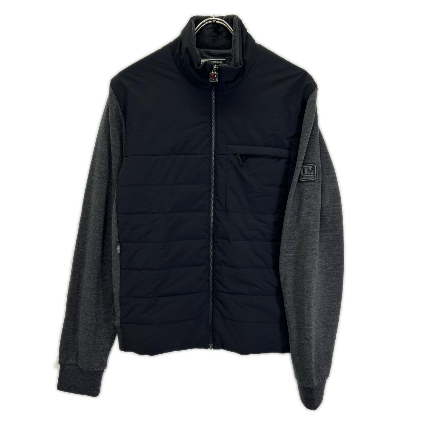 Z Zegna ジーゼニア TECHMERINO グレー 中綿 スタンドカラー ジップアップジャケット ジャケット