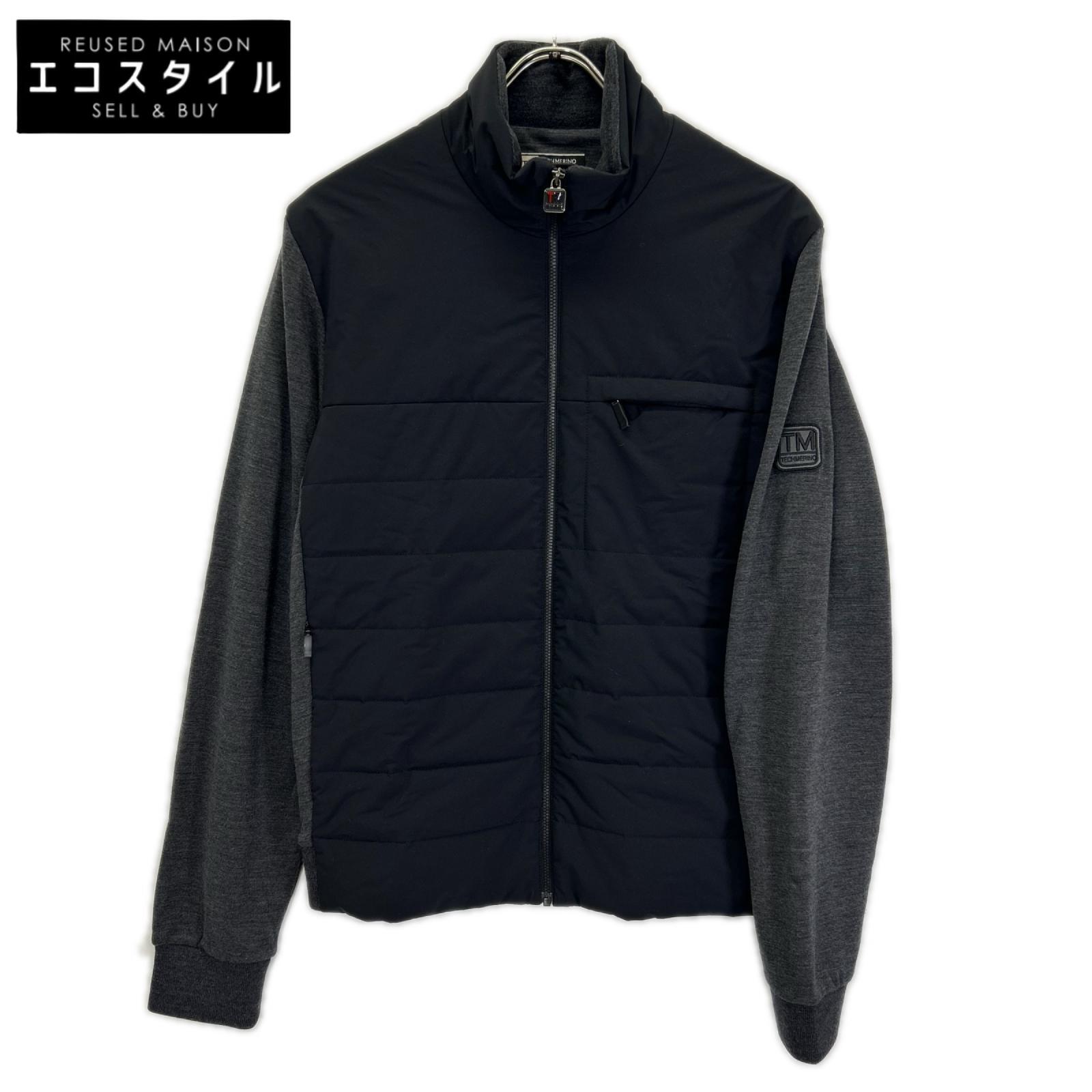 Z Zegna ジーゼニア TECHMERINO グレー 中綿 スタンドカラー ジップアップジャケット ジャケット