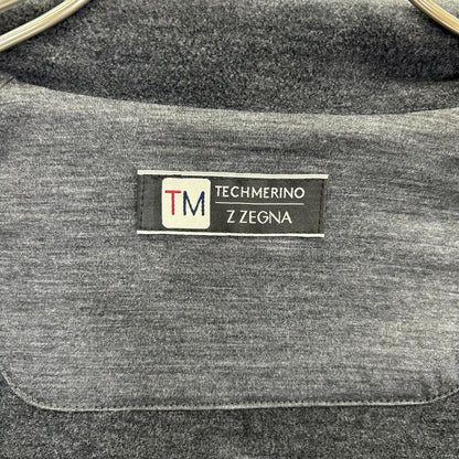 Z Zegna ジーゼニア TECHMERINO グレー 中綿 スタンドカラー ジップアップジャケット ジャケット