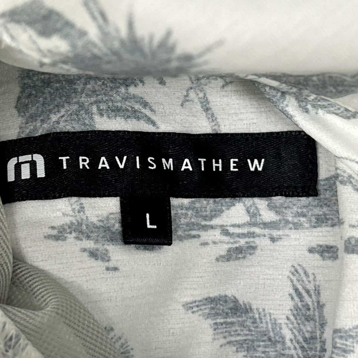 Travis Mathew 7AJ061 Black×Palm Tree Reversible Bomber Jacket Jacket