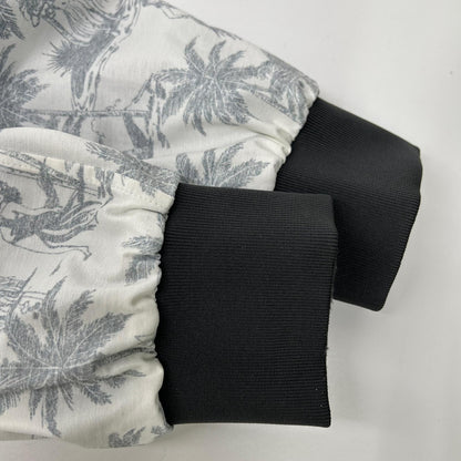 Travis Mathew 7AJ061 Black×Palm Tree Reversible Bomber Jacket Jacket