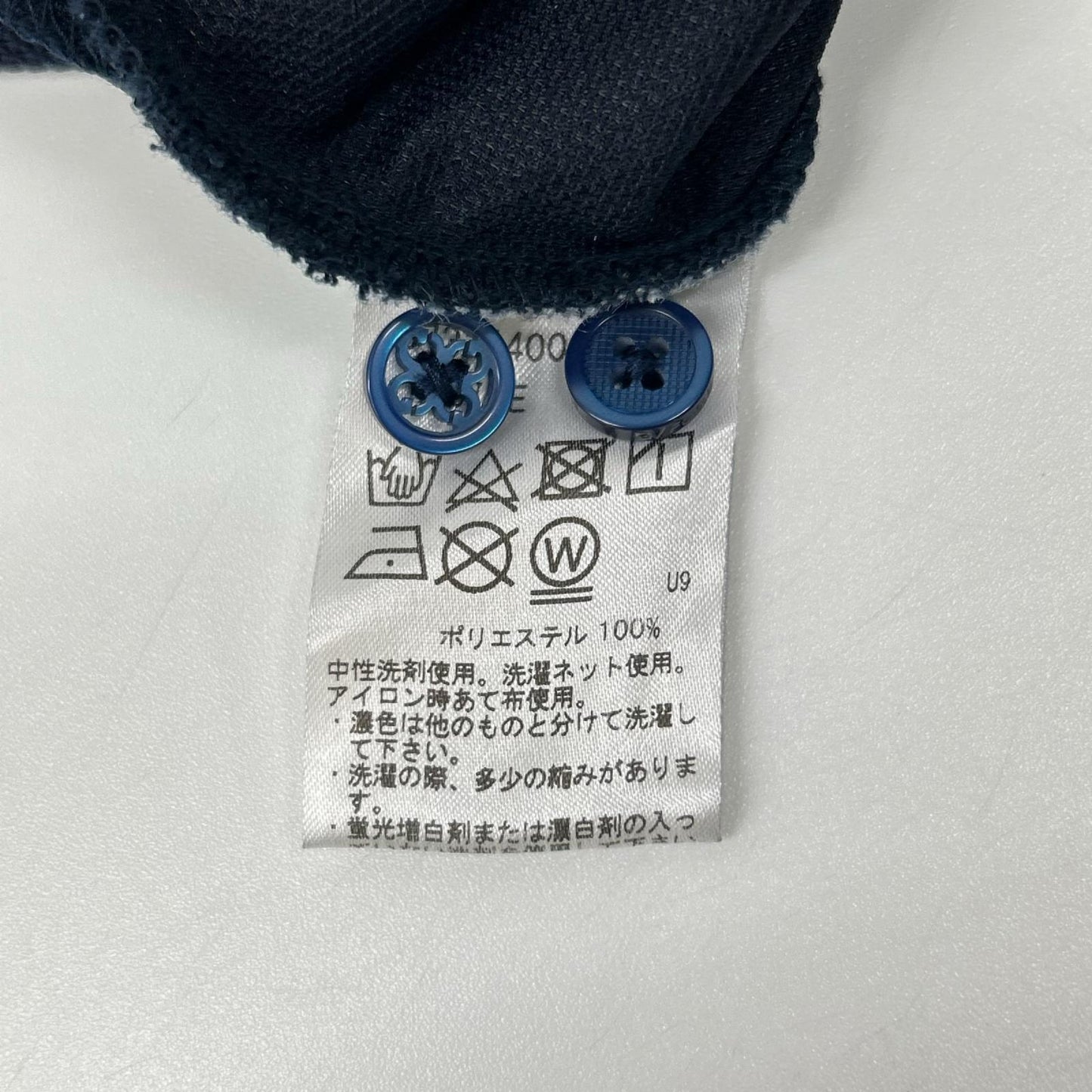 G/FORE ジーフォア 073214001-85 ネイビー ロゴ刺繍 カノコポロシャツ トップス