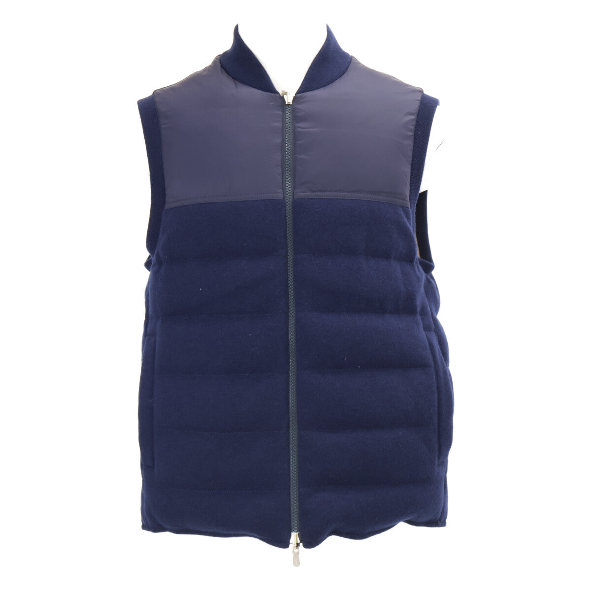 BRUNELLO CUCINELLI ブルネロクチネリ 【新品同様/国内正規】M221P129 カシミヤ/ナイロン リバーシブル ダウン ベスト