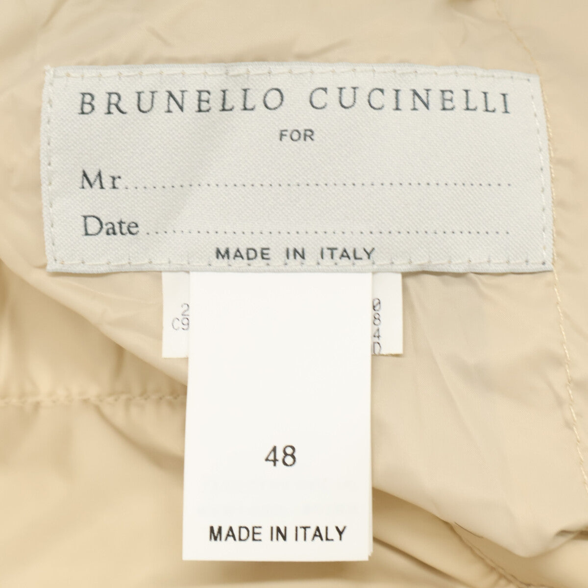 BRUNELLO CUCINELLI ブルネロクチネリ 【新品同様/国内正規】M221P129 カシミヤ/ナイロン リバーシブル ダウン ベスト