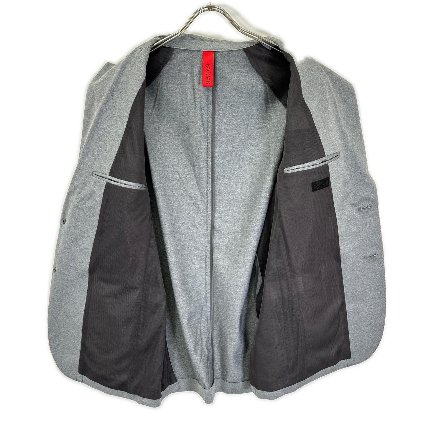 MOVB モーヴ Anti-Wrinkle Jersey アンチリンクルジャージー グレー セットアップ スーツ セットアップ