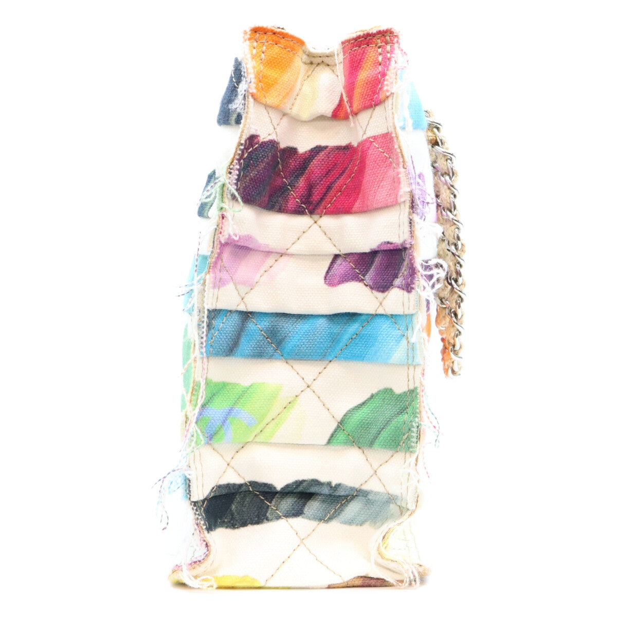 CHANEL シャネル 19番 ペイントシリーズ コロラマ マルチカラー キャンバスチェーン ミニトートバッグ ショルダーバッグ