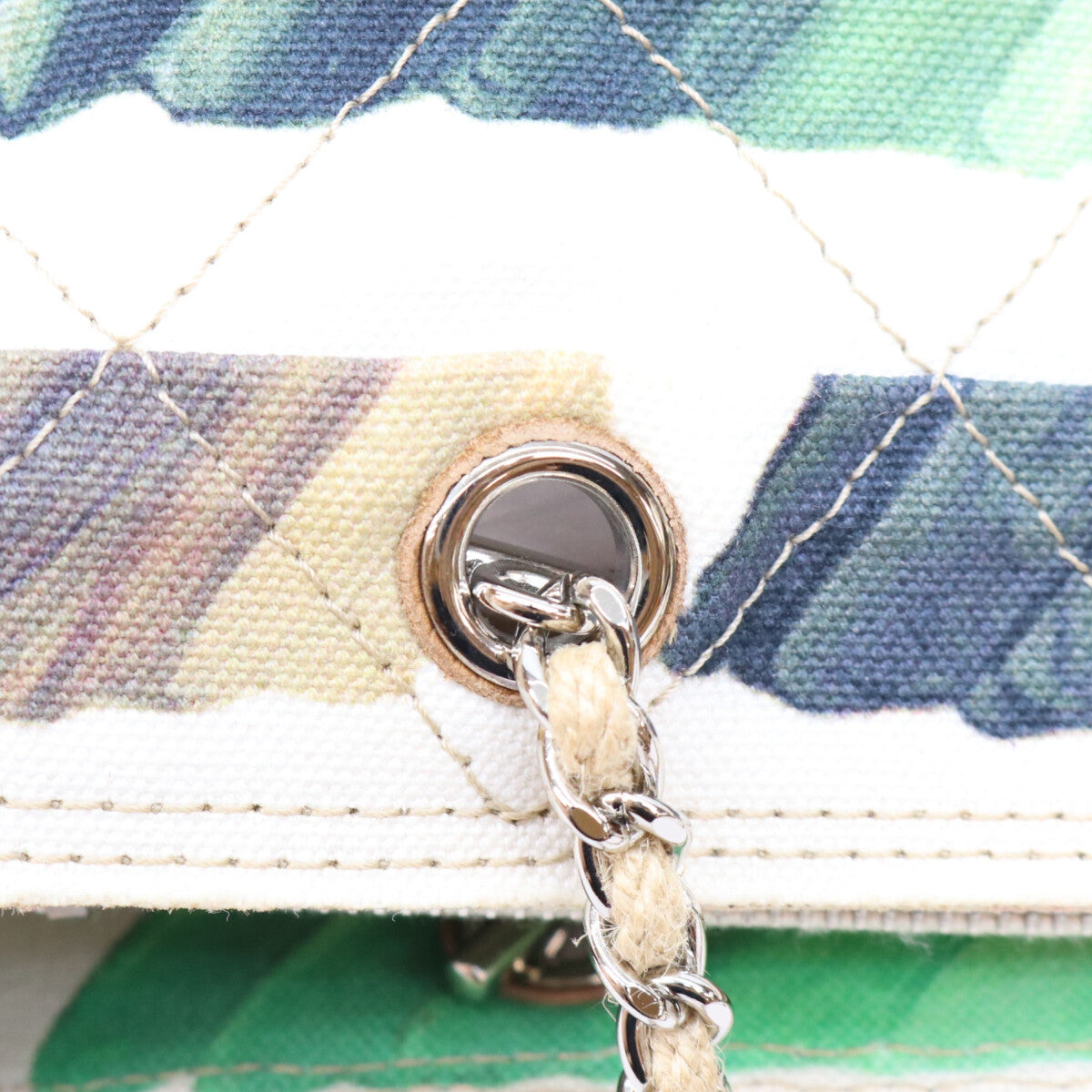 CHANEL シャネル 19番 ペイントシリーズ コロラマ マルチカラー キャンバスチェーン ミニトートバッグ ショルダーバッグ
