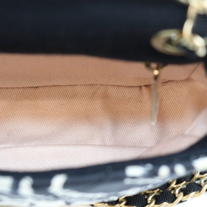 CHANEL シャネル 19番 マルチカラー パッチワーク コットン ミニマトラッセ20 ショルダーバッグ ショルダーバッグ