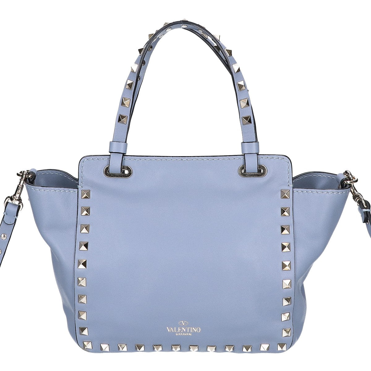 Valentino Garavani ヴァレンティノガラヴァーニ 美品 ロックスタッズ 2WAY ミニトートバッグ ハンドバッグ
