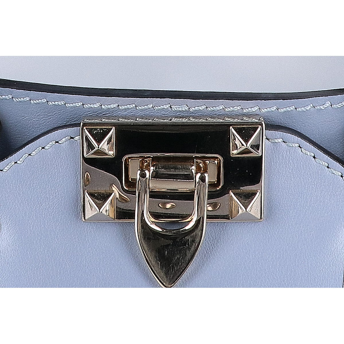 Valentino Garavani ヴァレンティノガラヴァーニ 美品 ロックスタッズ 2WAY ミニトートバッグ ハンドバッグ