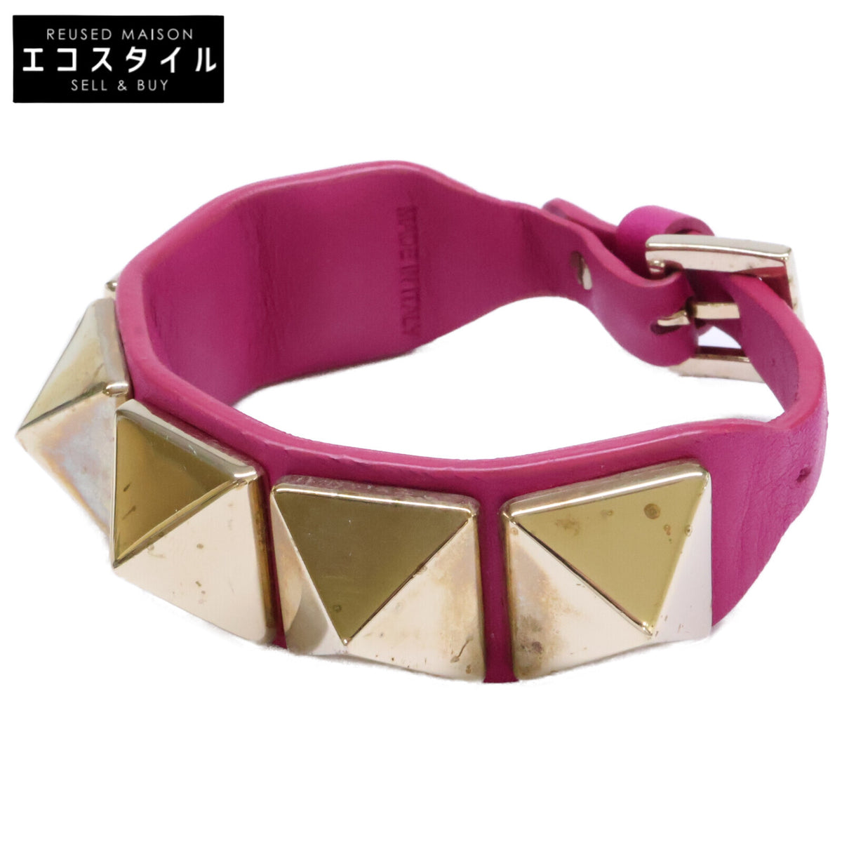 VALENTINO ヴァレンティノ ロックスタッズ レザー ブレスレット