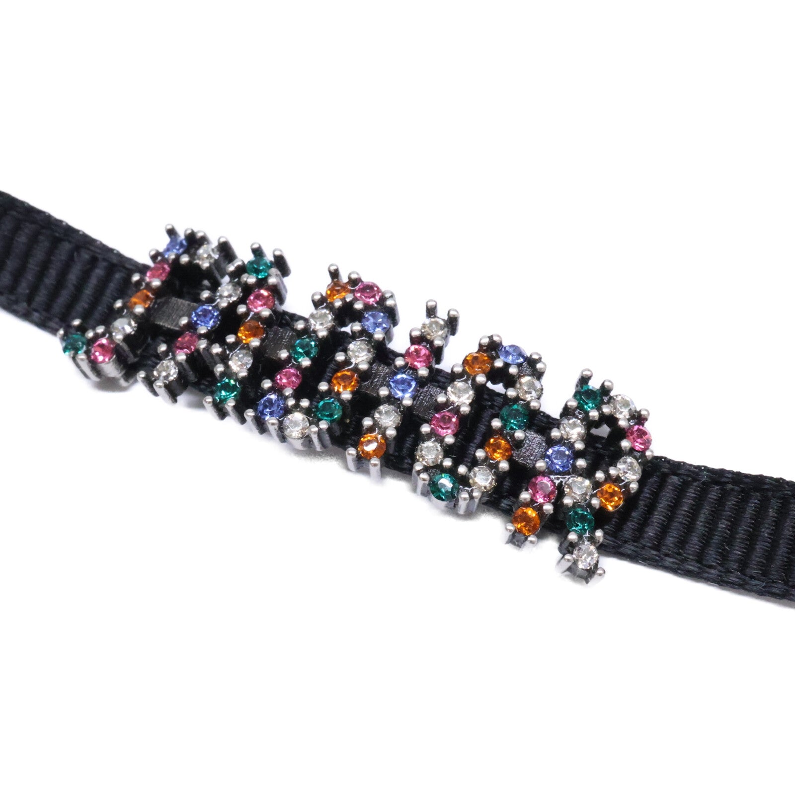DIOR ディオール J'ADIOR ジャディオール ラインストーン グログランリボン チョーカー