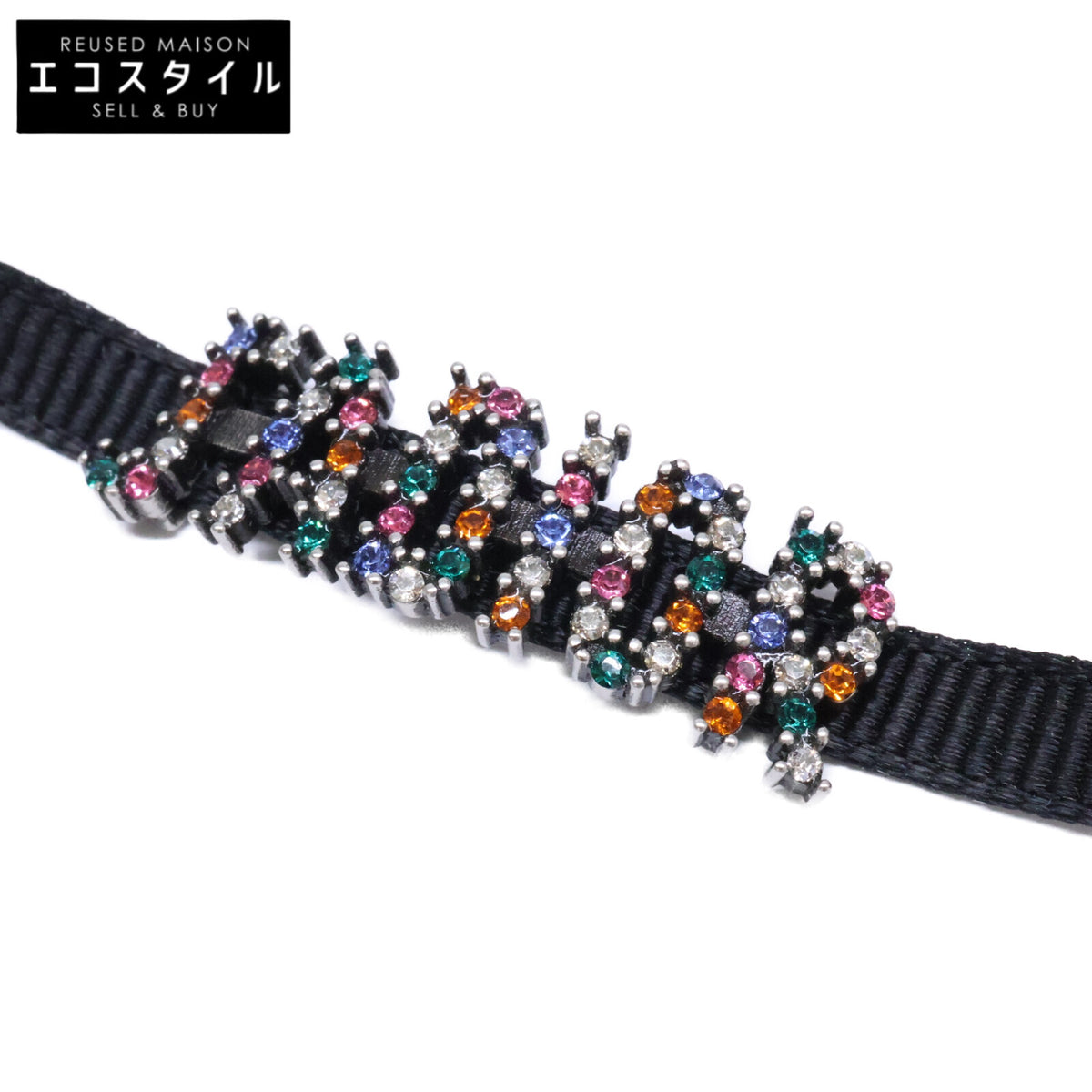 DIOR ディオール J'ADIOR ジャディオール ラインストーン グログランリボン チョーカー