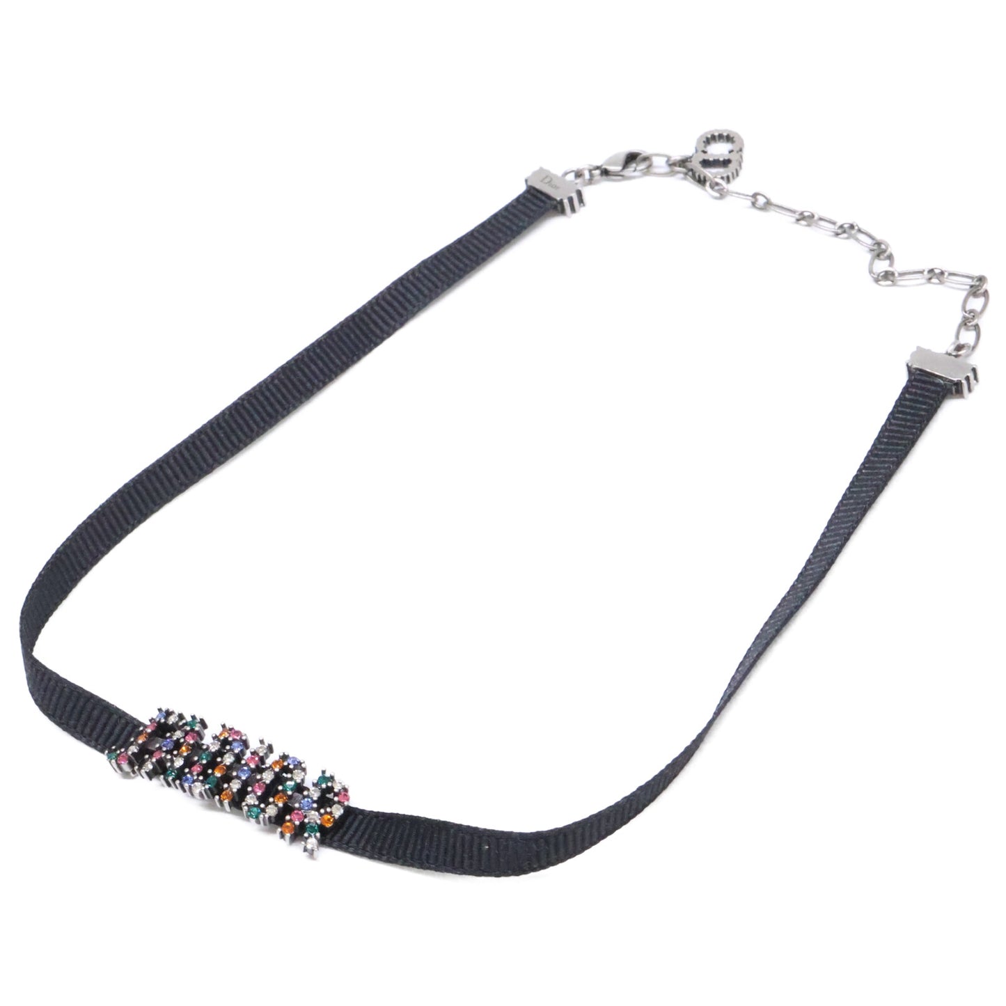 DIOR ディオール J'ADIOR ジャディオール ラインストーン グログランリボン チョーカー