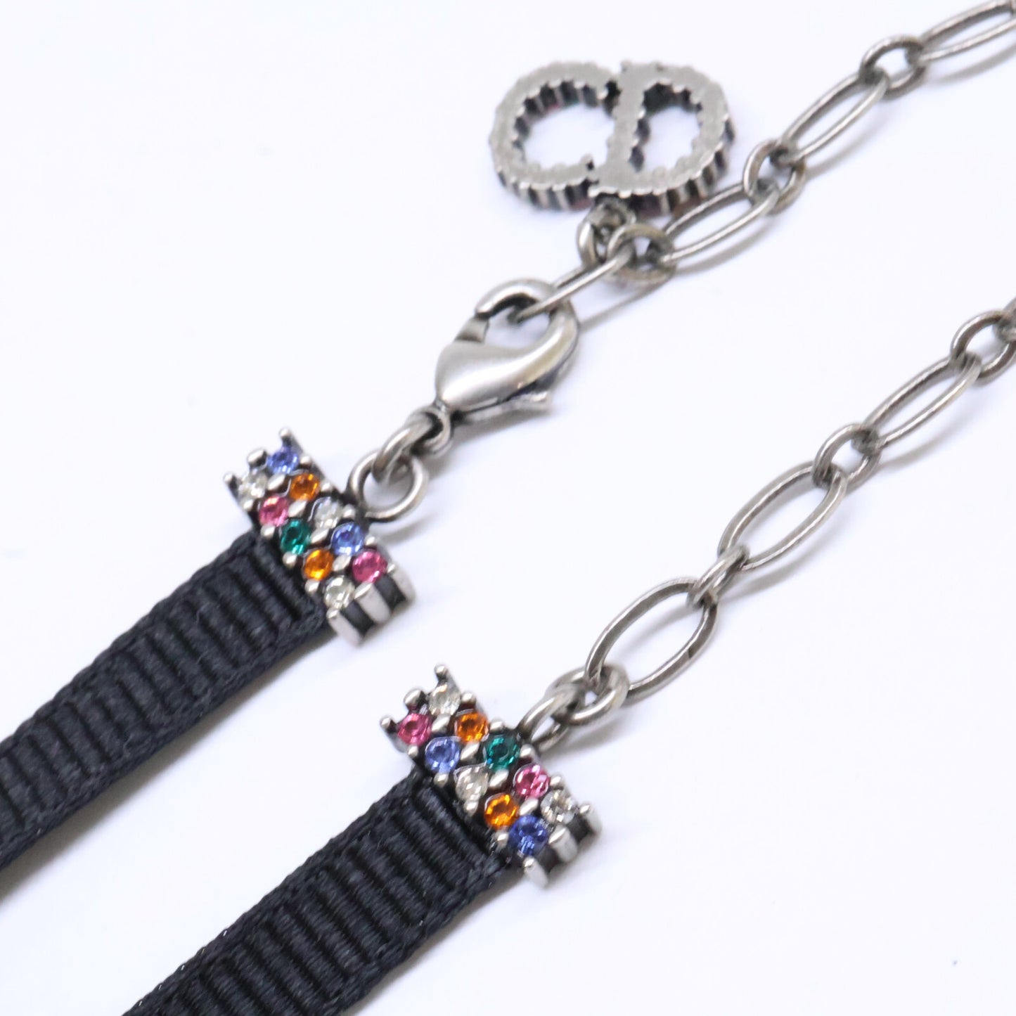 DIOR ディオール J'ADIOR ジャディオール ラインストーン グログランリボン チョーカー