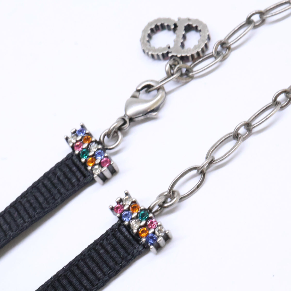 DIOR ディオール J'ADIOR ジャディオール ラインストーン グログランリボン チョーカー