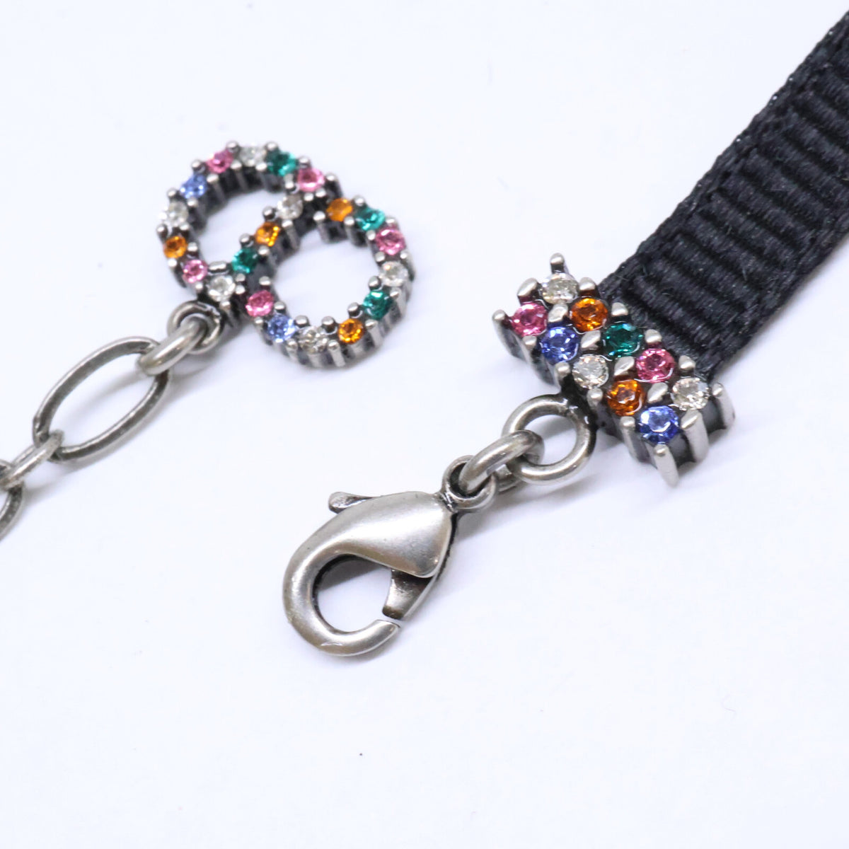 DIOR ディオール J'ADIOR ジャディオール ラインストーン グログランリボン チョーカー