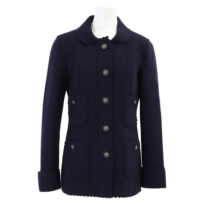 CHANEL シャネル 【美品/国内正規】P49405V32805 スターボタン ツイード ロングジャケット ジャケット