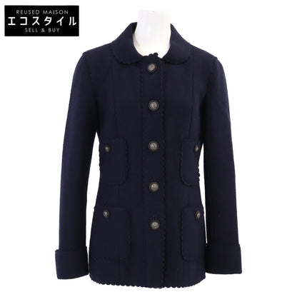 CHANEL シャネル 【美品/国内正規】P49405V32805 スターボタン ツイード ロングジャケット ジャケット