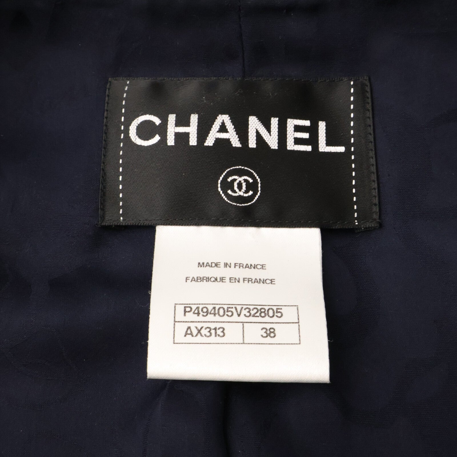 CHANEL シャネル 【美品/国内正規】P49405V32805 スターボタン ツイード ロングジャケット ジャケット